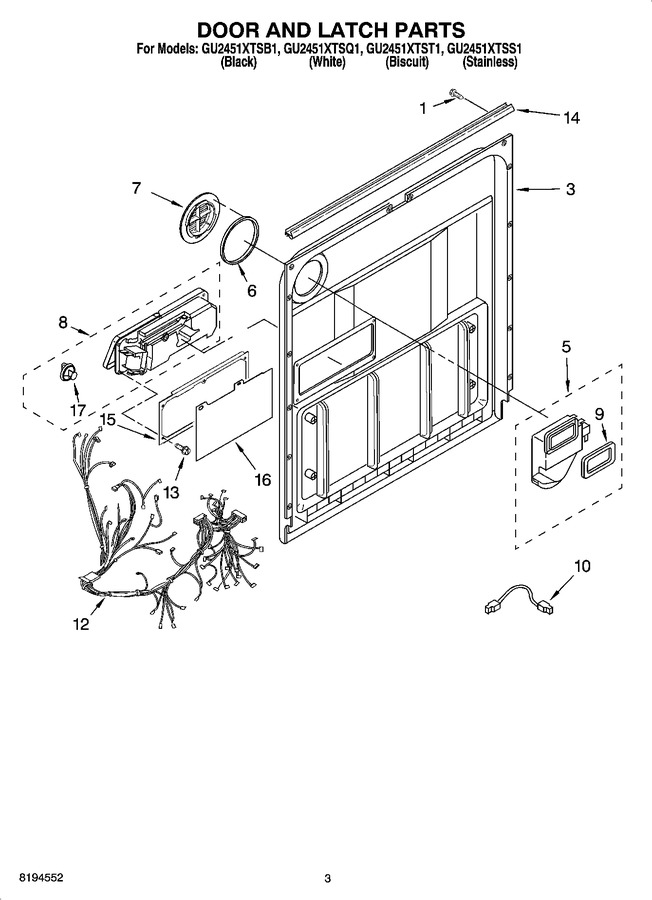 Diagram for GU2451XTSB1
