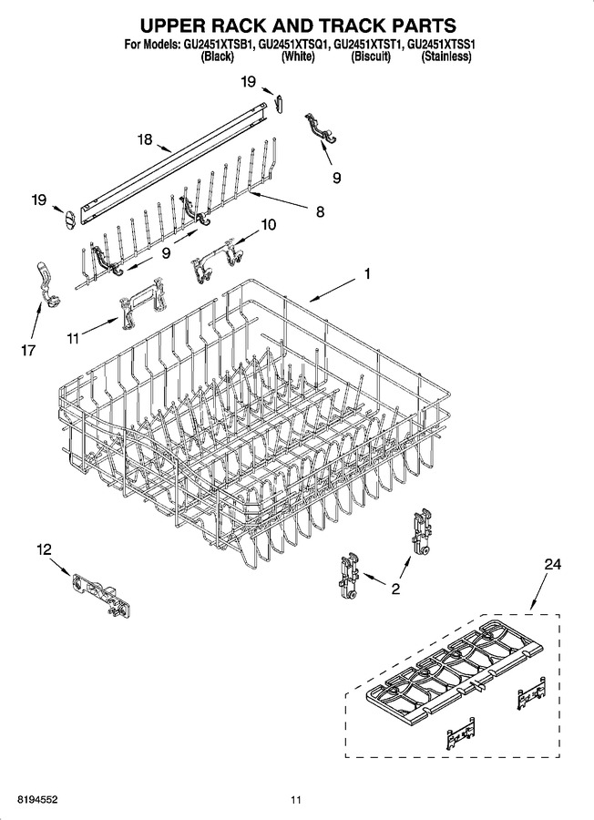 Diagram for GU2451XTSB1