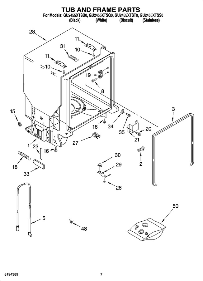 Diagram for GU2455XTSQ0