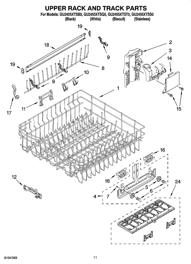 Diagram for GU2455XTSQ0