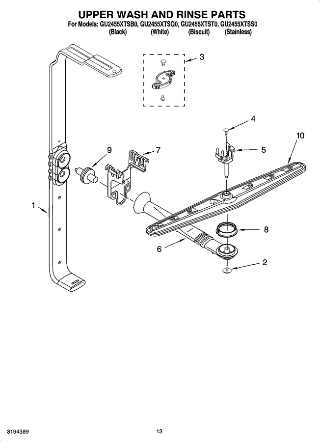 Diagram for GU2455XTSQ0