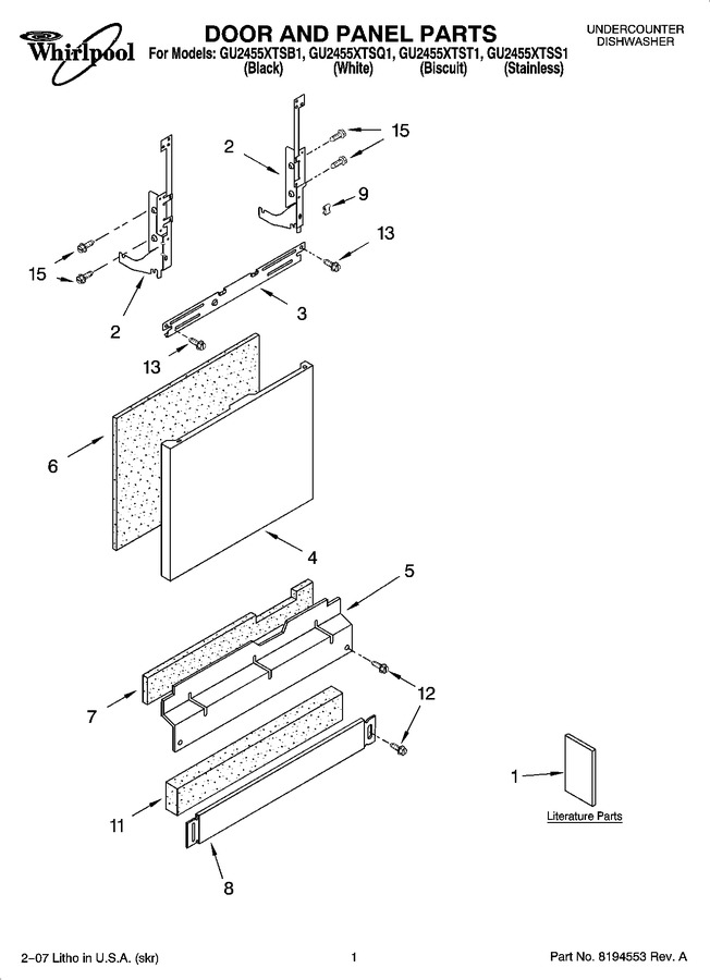 Diagram for GU2455XTSQ1