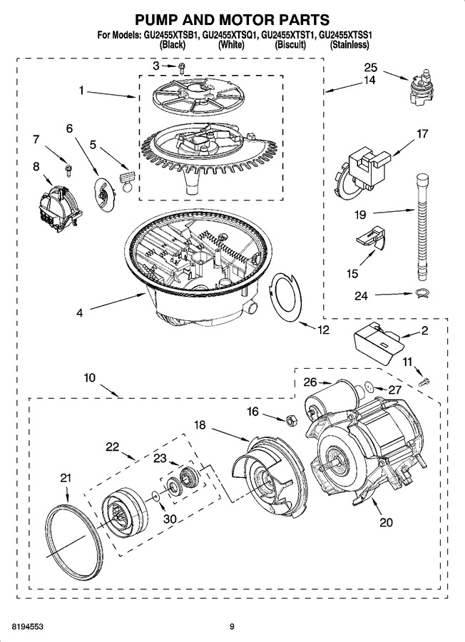 Diagram for GU2455XTSQ1