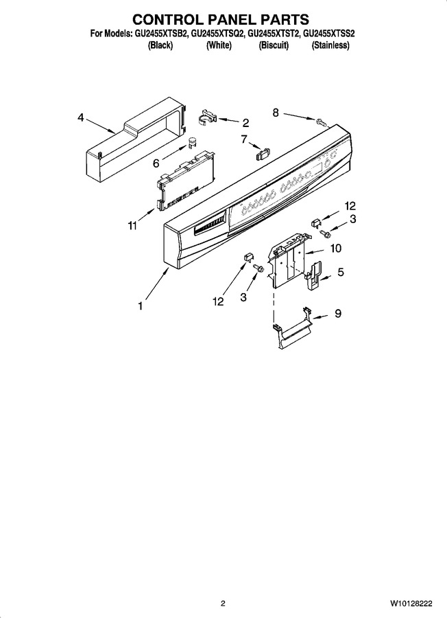 Diagram for GU2455XTSB2