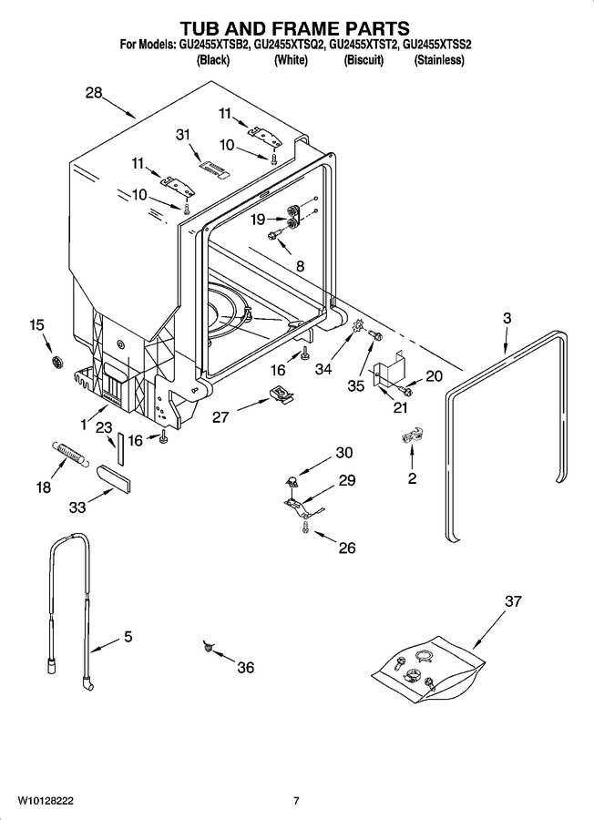 Diagram for GU2455XTSB2