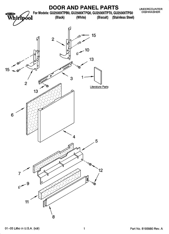 Diagram for GU2500XTPT0