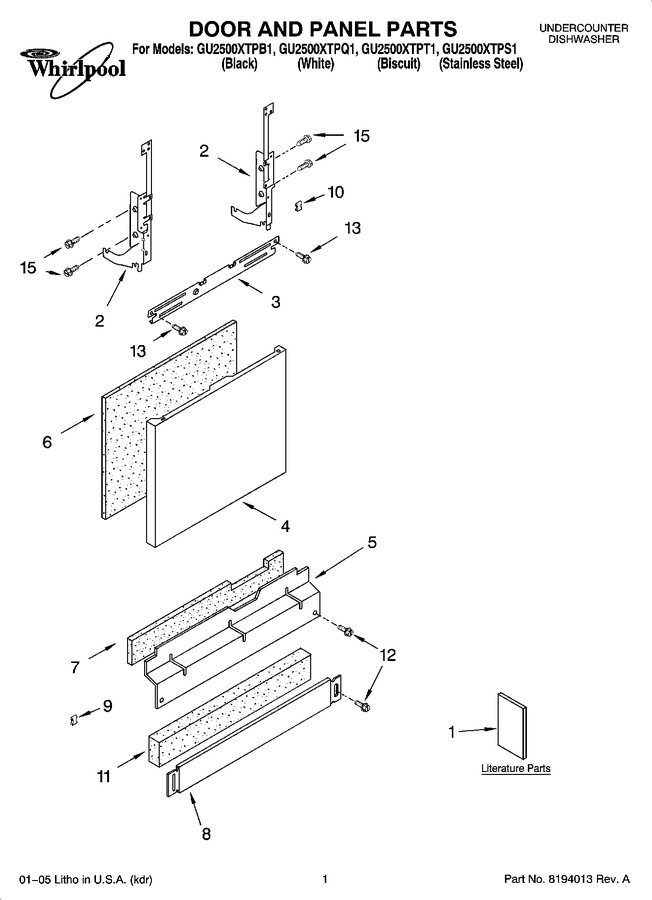 Diagram for GU2500XTPT1