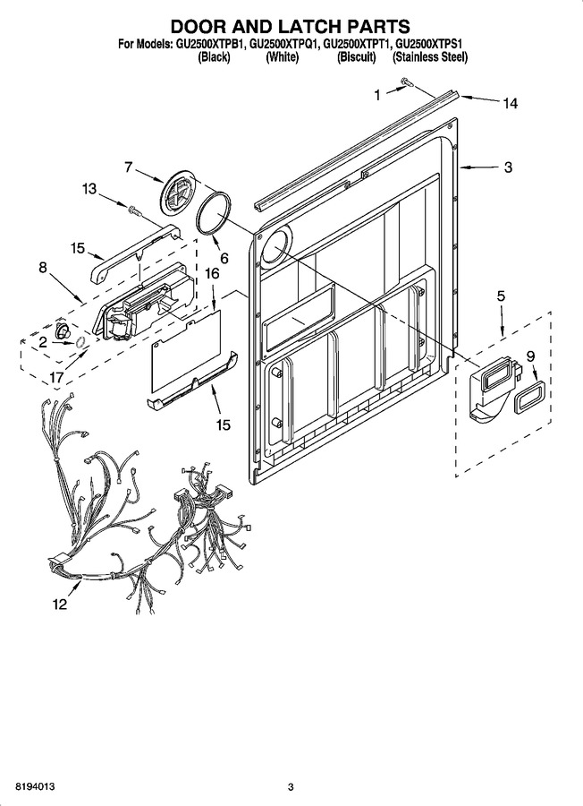 Diagram for GU2500XTPT1