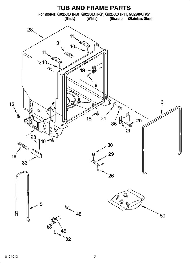 Diagram for GU2500XTPS1
