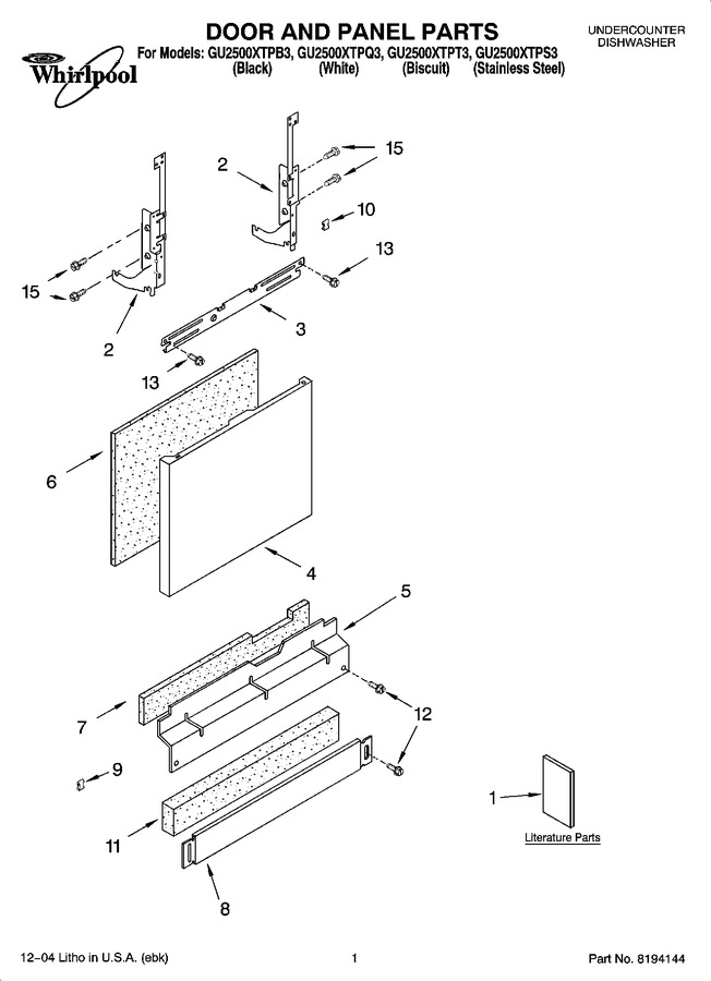 Diagram for GU2500XTPQ3