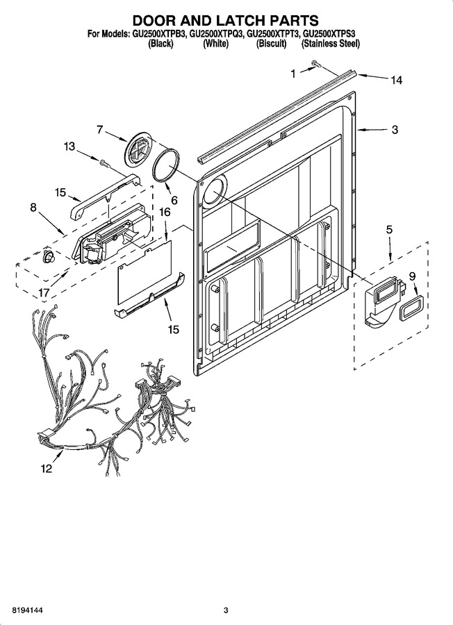 Diagram for GU2500XTPS3