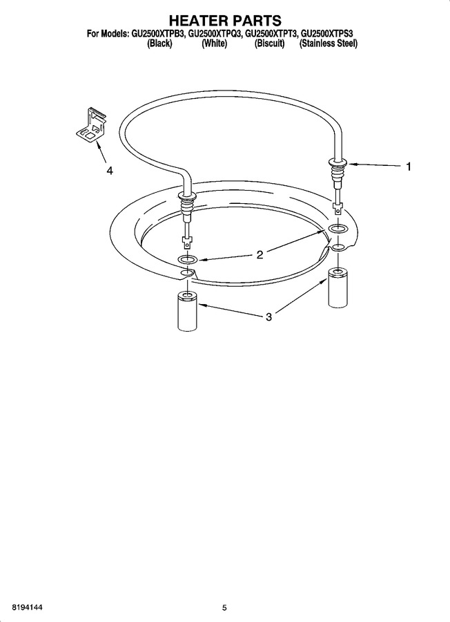 Diagram for GU2500XTPS3