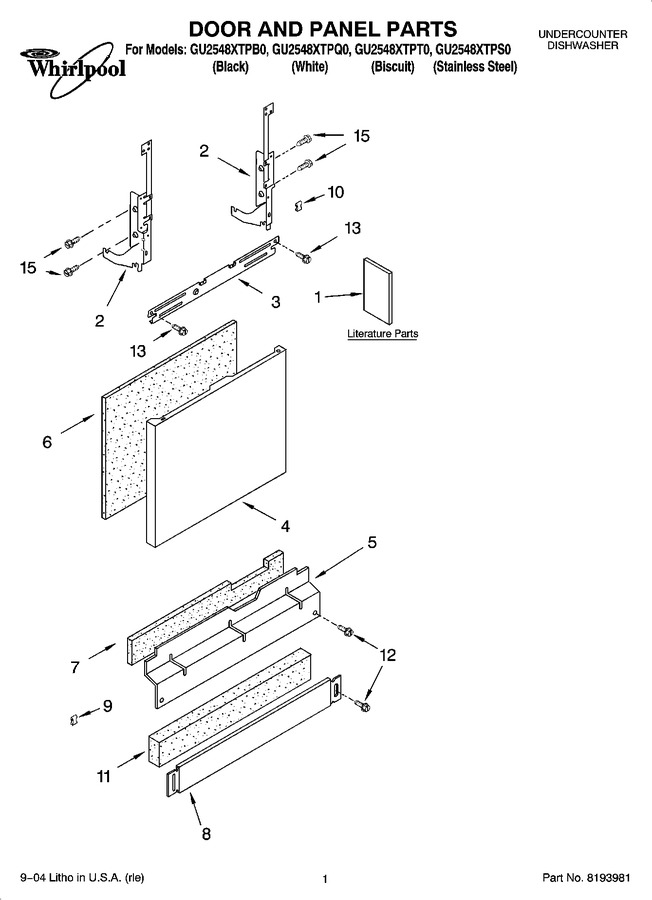 Diagram for GU2548XTPQ0