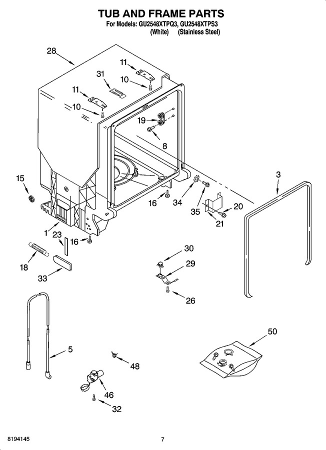 Diagram for GU2548XTPQ3
