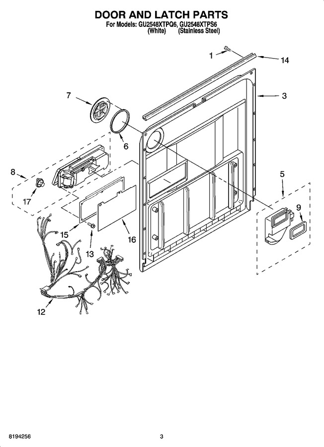 Diagram for GU2548XTPQ6