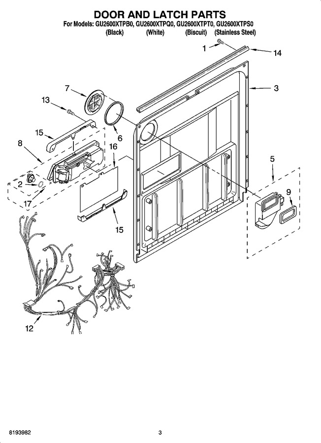 Diagram for GU2600XTPB0