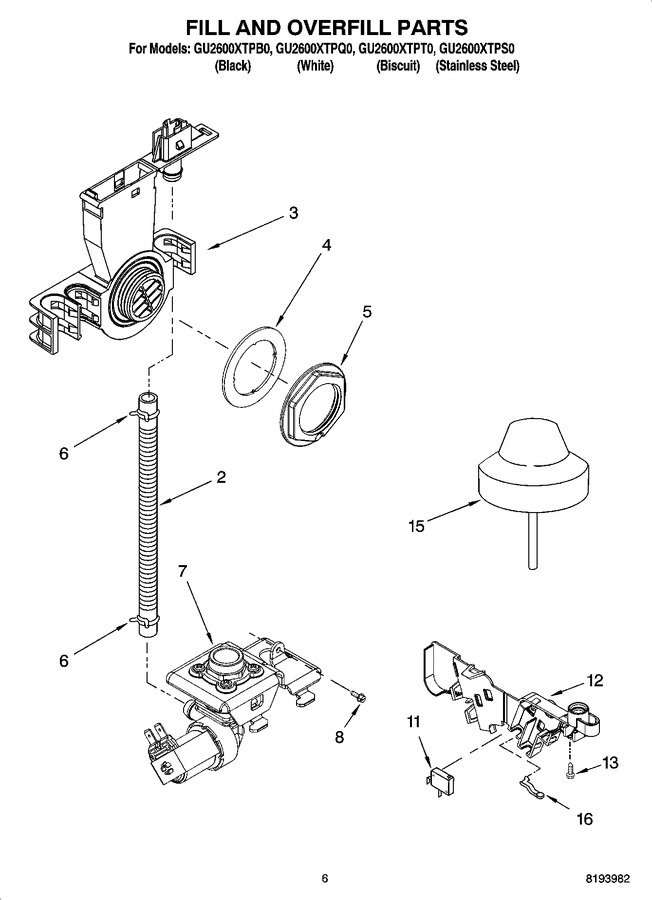 Diagram for GU2600XTPB0