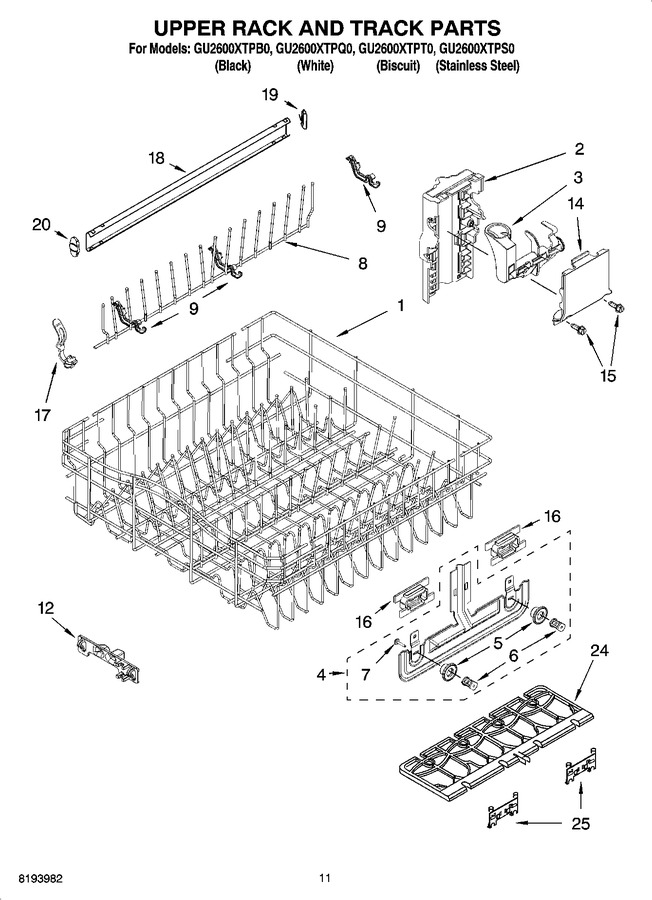 Diagram for GU2600XTPB0