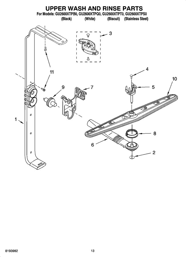 Diagram for GU2600XTPB0