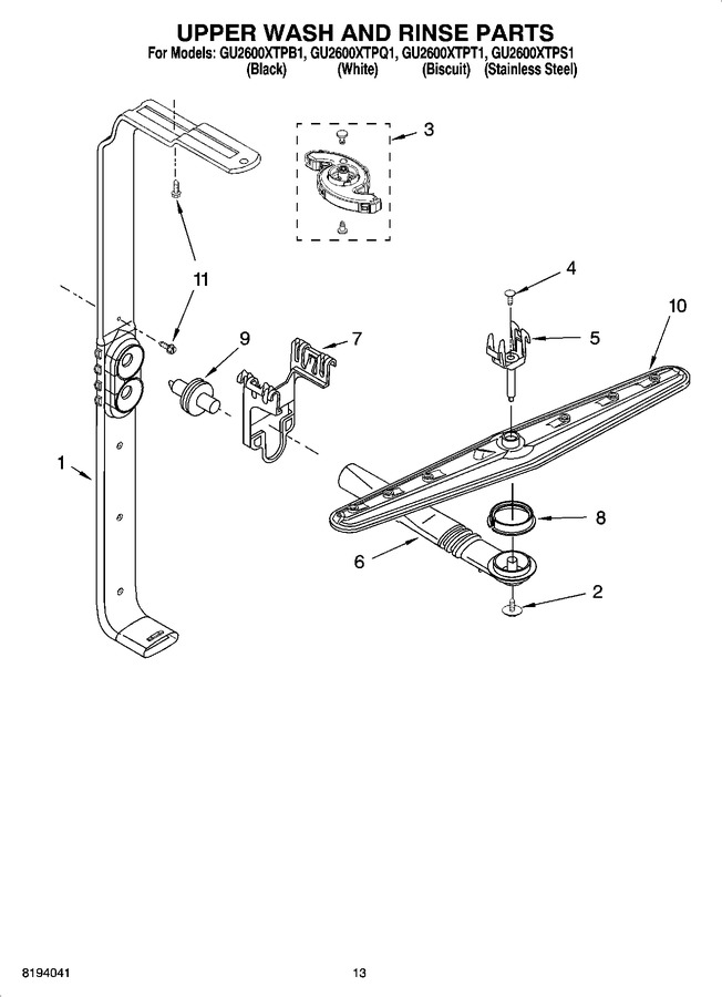 Diagram for GU2600XTPB1