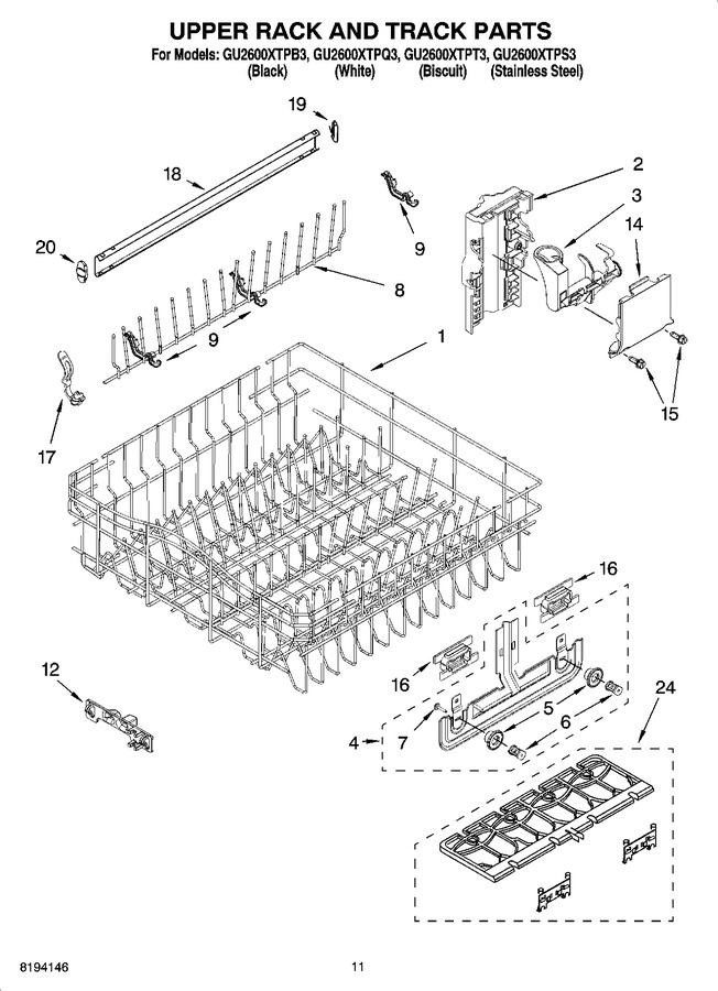 Diagram for GU2600XTPB3