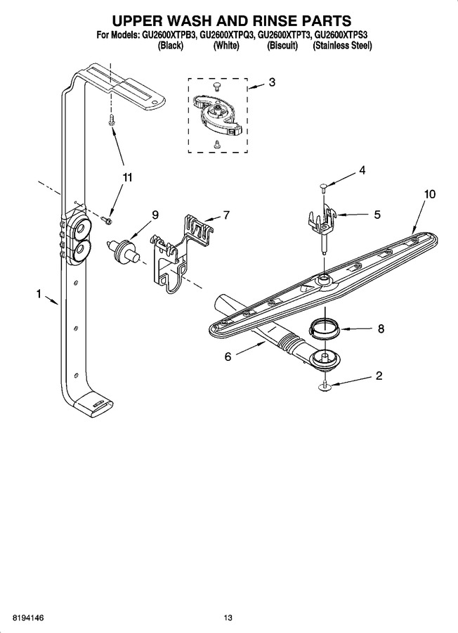 Diagram for GU2600XTPB3