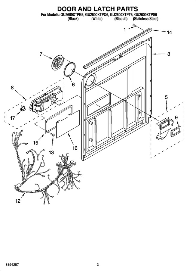 Diagram for GU2600XTPT6
