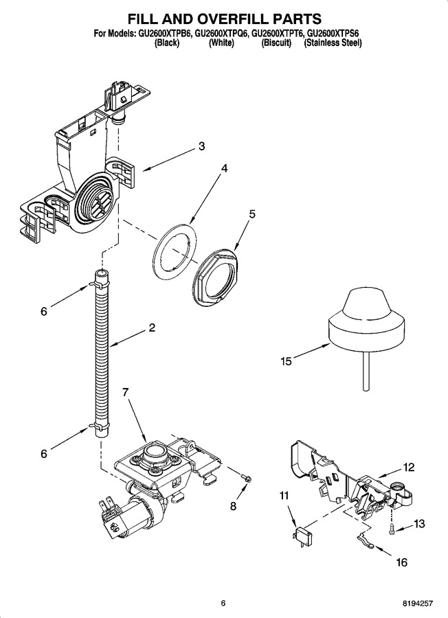 Diagram for GU2600XTPT6