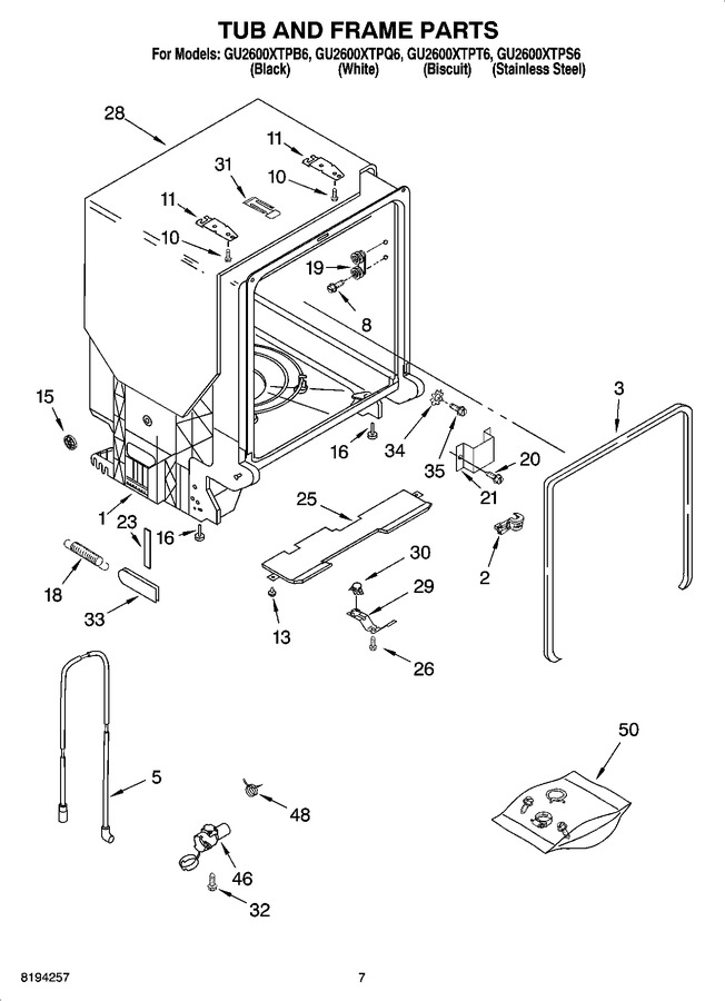 Diagram for GU2600XTPT6