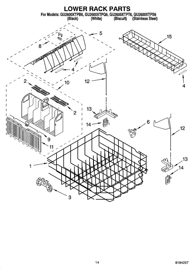 Diagram for GU2600XTPT6