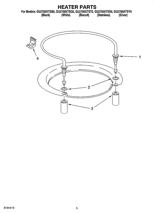 Diagram for GU2700XTSY0