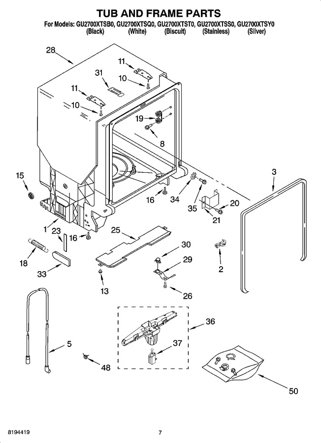 Diagram for GU2700XTSB0