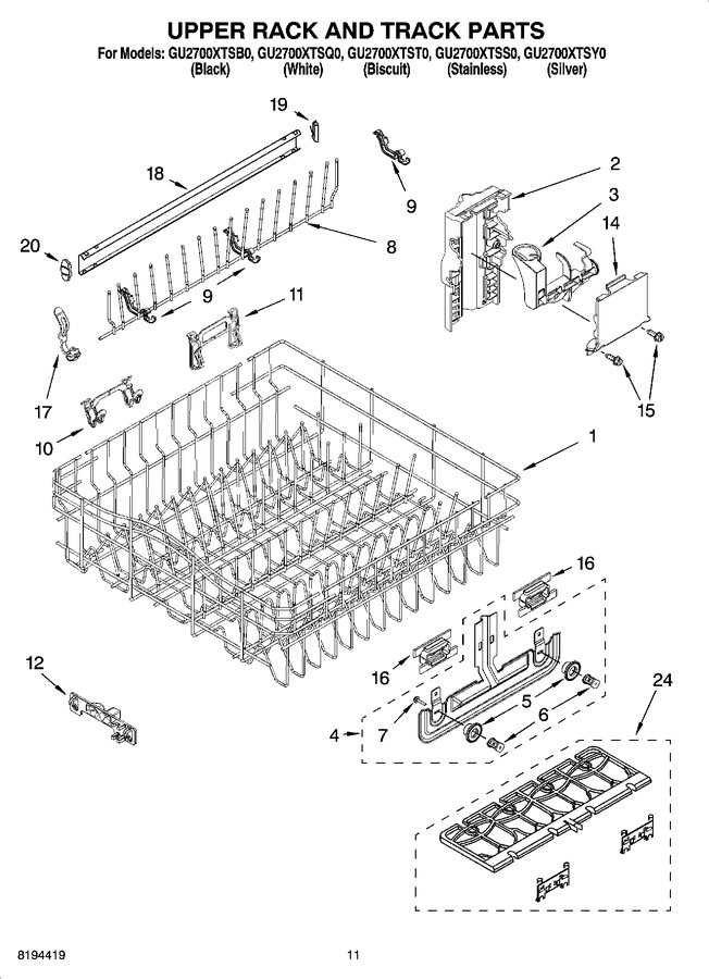 Diagram for GU2700XTSB0