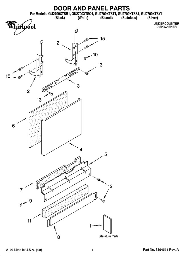 Diagram for GU2700XTSQ1