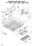 Diagram for 09 - Upper Rack And Track Parts