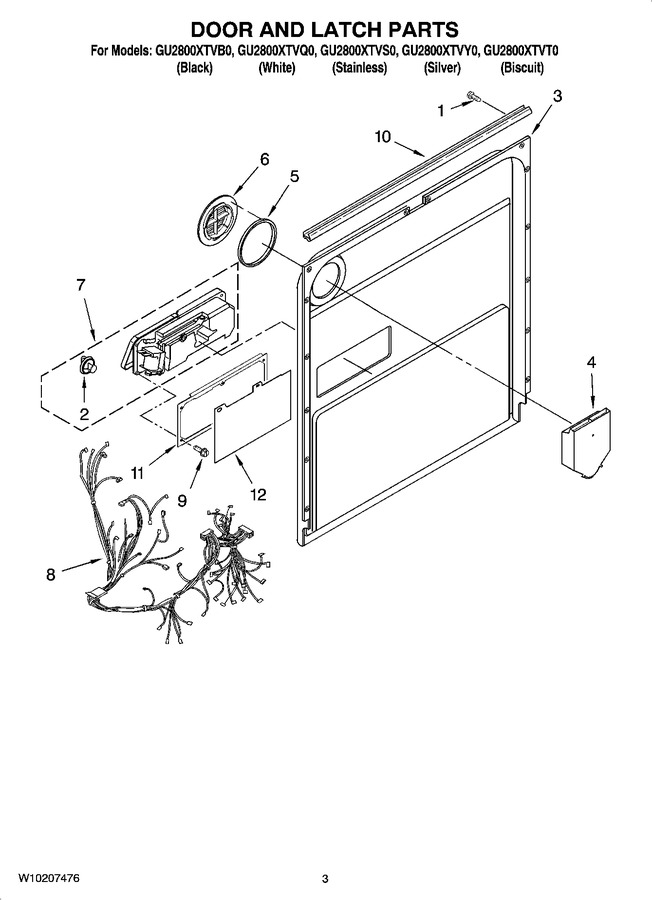 Diagram for GU2800XTVB0