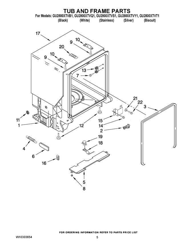 Diagram for GU2800XTVB1
