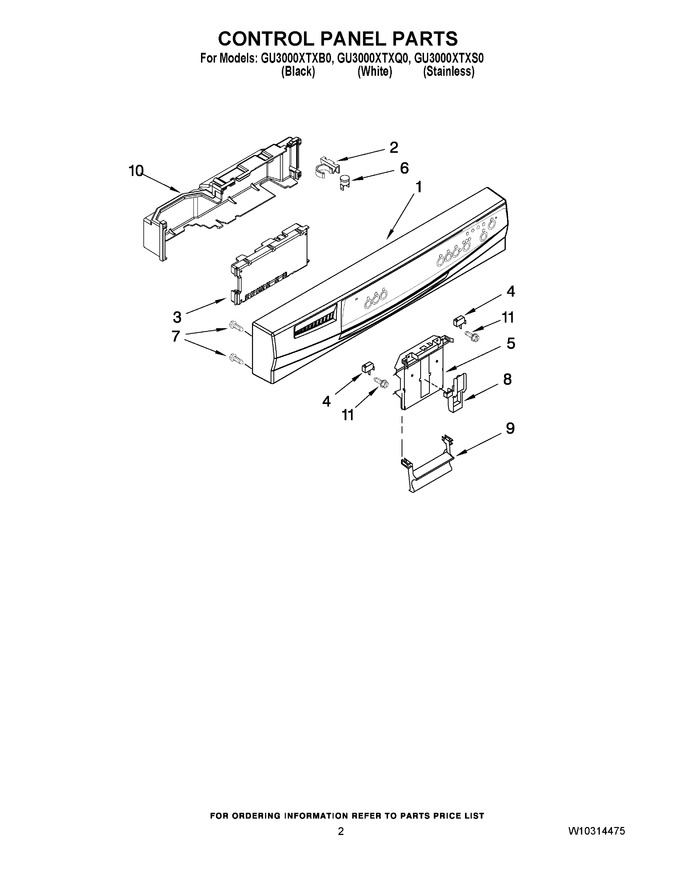 Diagram for GU3000XTXB0