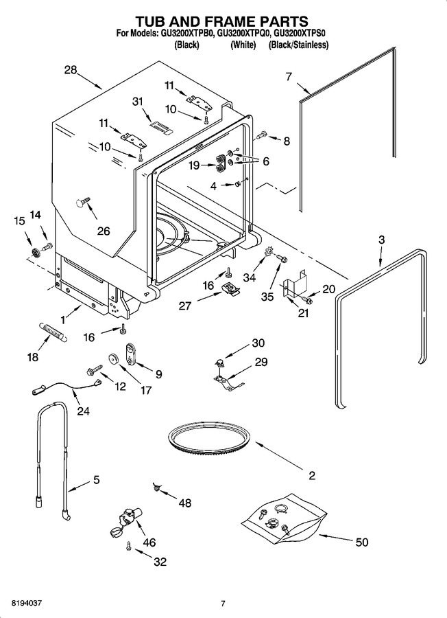 Diagram for GU3200XTPB0