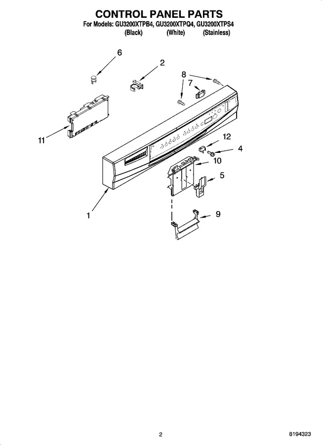 Diagram for GU3200XTPS4