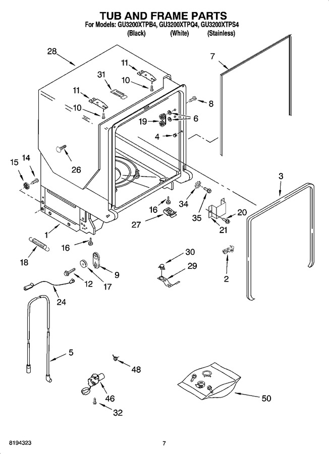 Diagram for GU3200XTPQ4