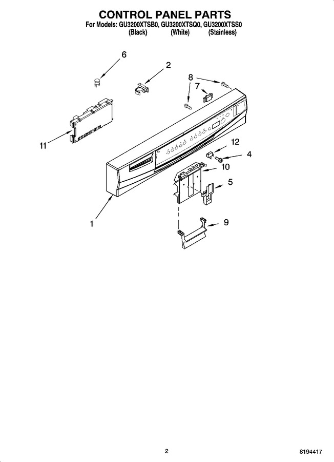 Diagram for GU3200XTSQ0
