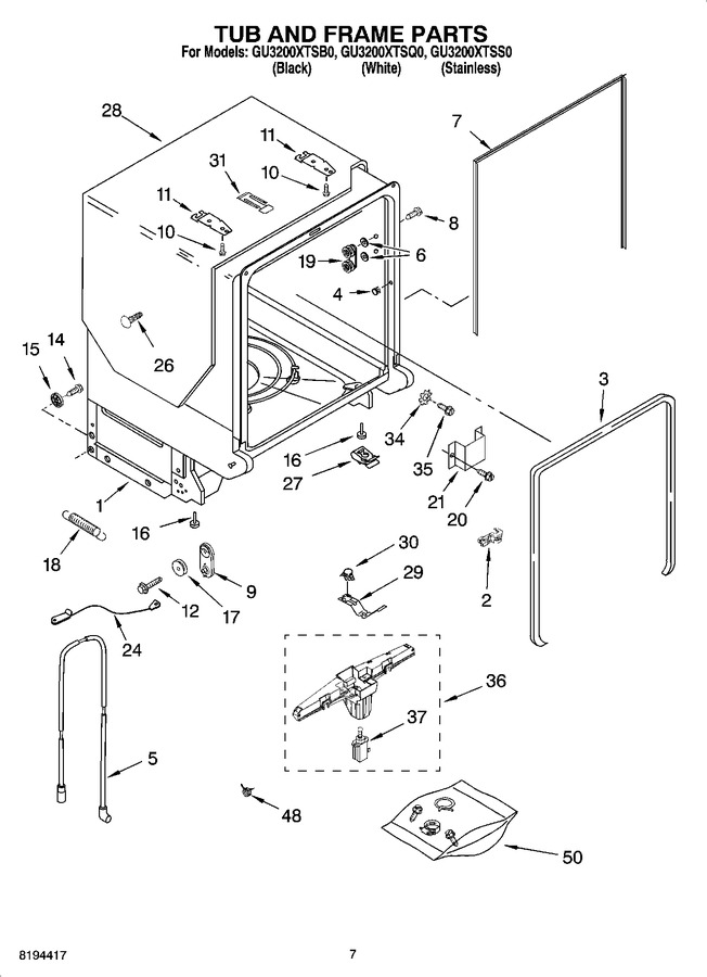 Diagram for GU3200XTSB0