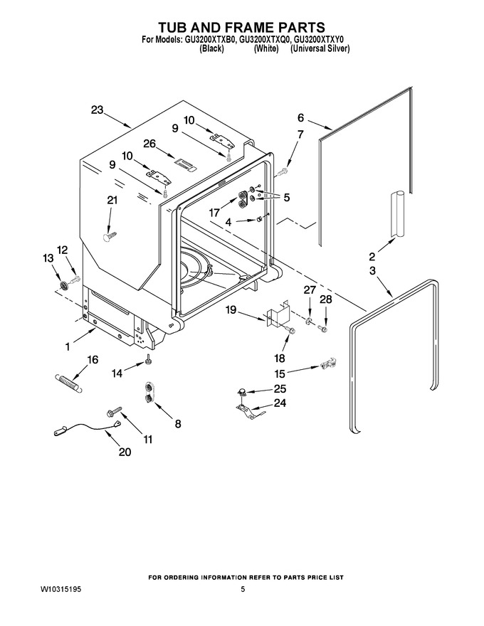 Diagram for GU3200XTXB0