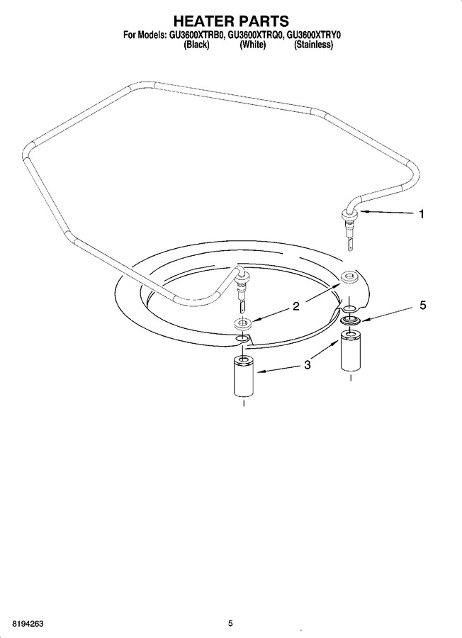 Diagram for GU3600XTRY0