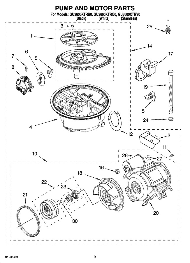 Diagram for GU3600XTRQ0