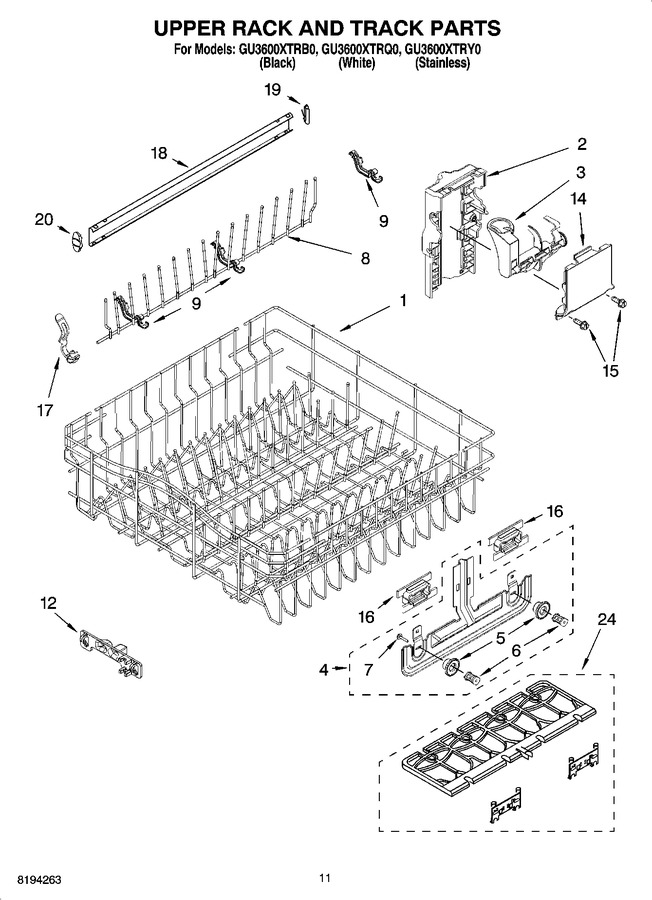 Diagram for GU3600XTRQ0