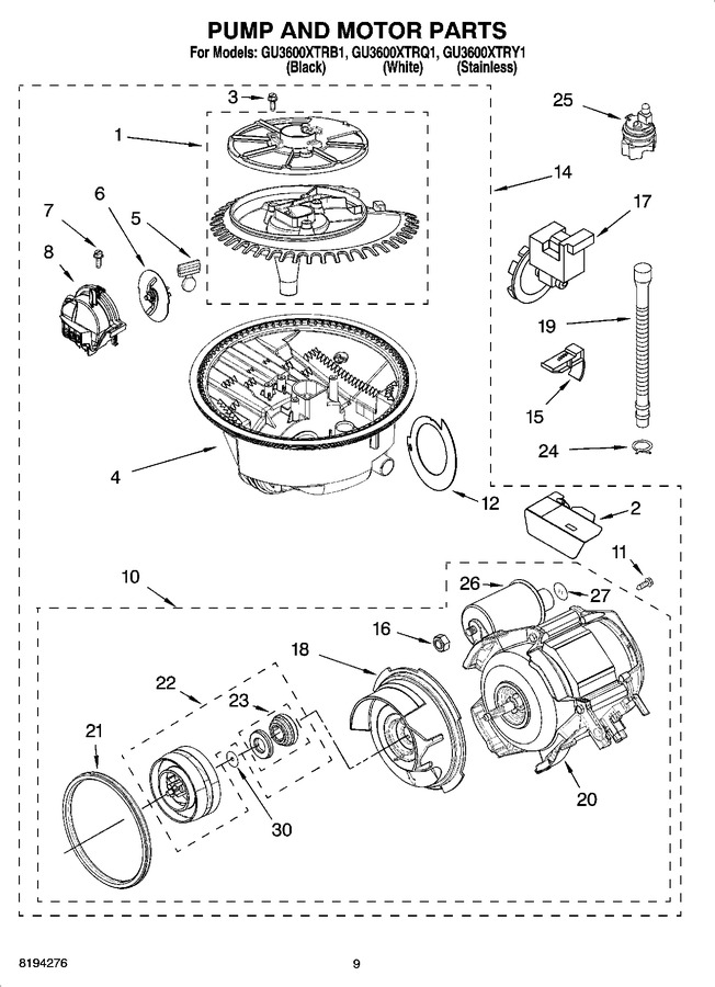 Diagram for GU3600XTRY1