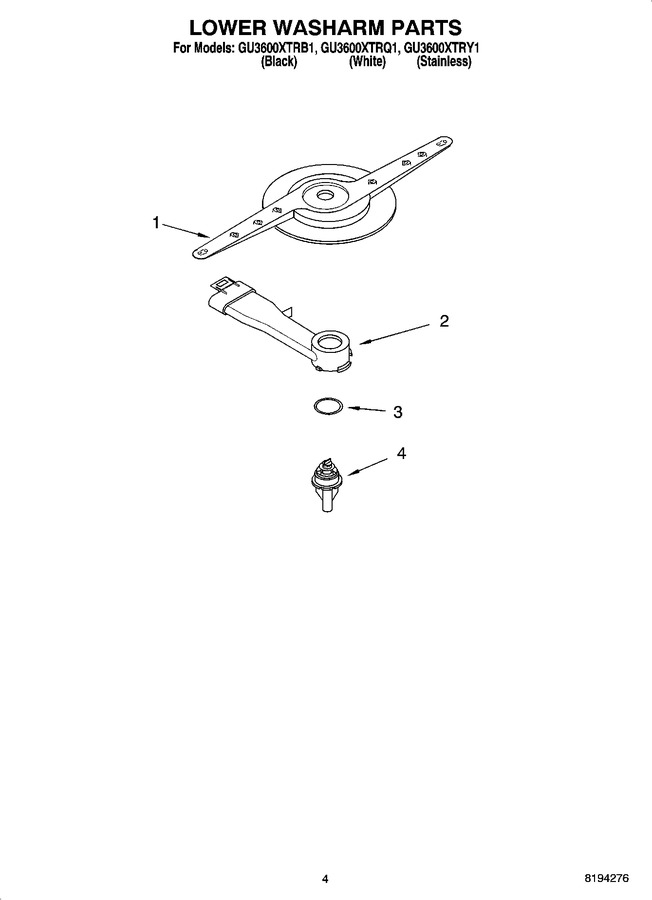 Diagram for GU3600XTRY1