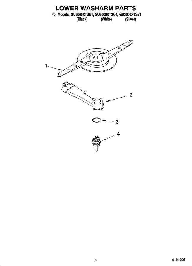 Diagram for GU3600XTSY1